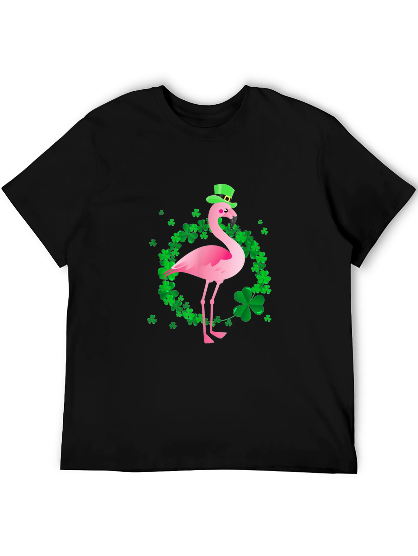 St. Patricks Day Flamingo Graphic Tee
