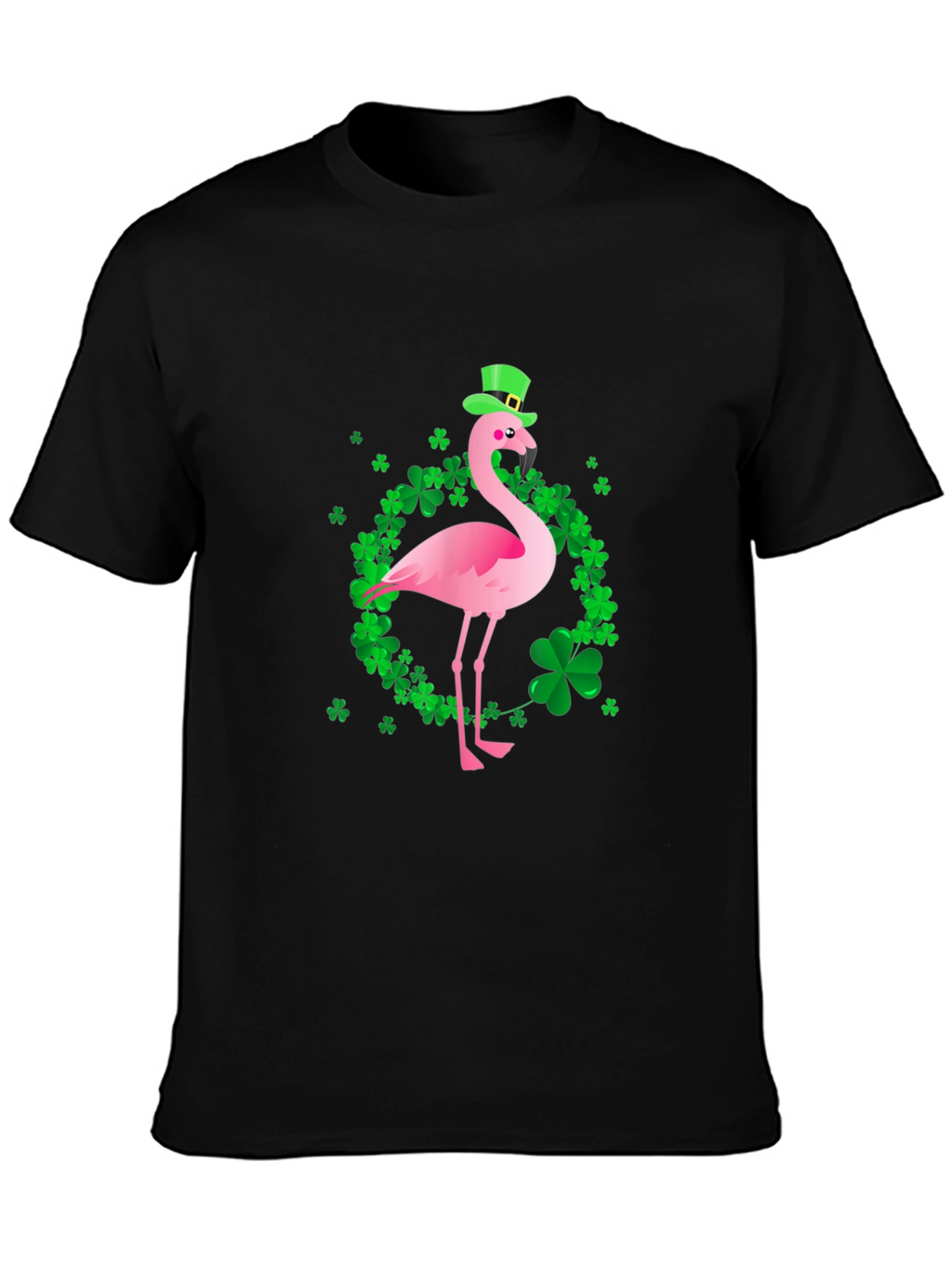 St. Patricks Day Flamingo Graphic Tee