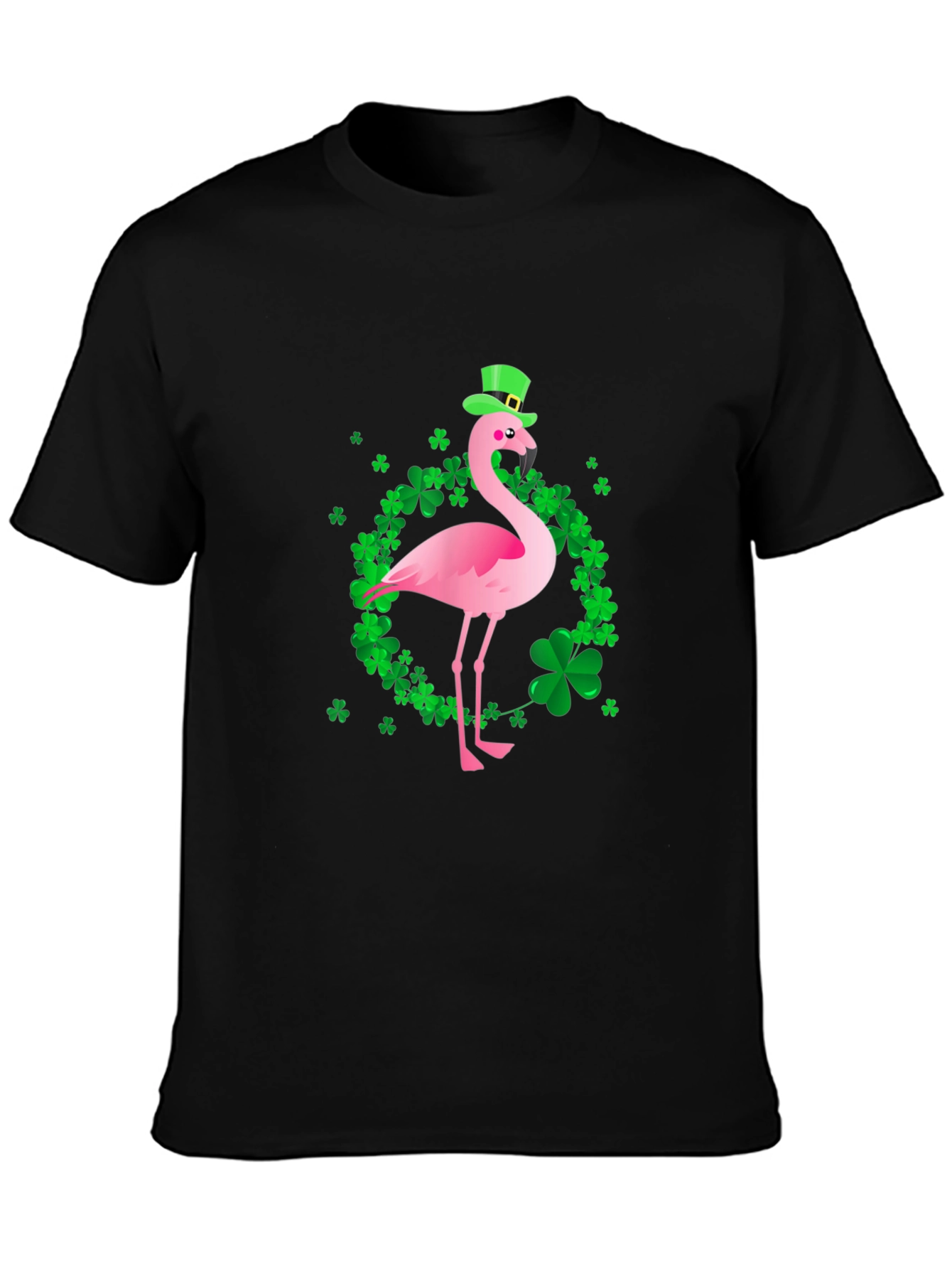 St. Patricks Day Flamingo Graphic Tee