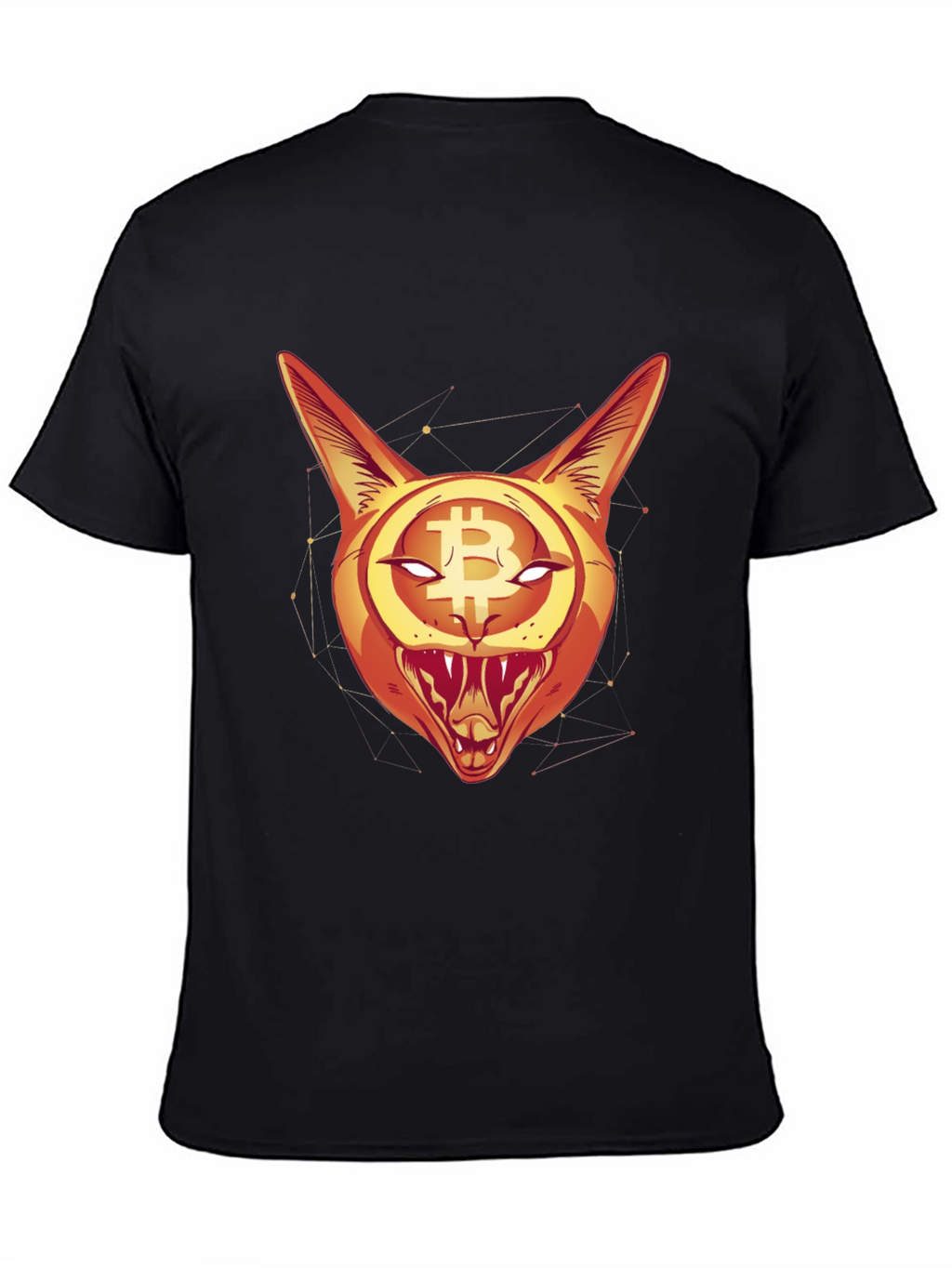 Bitcoin Cat Graphic Tee - Crypto Style