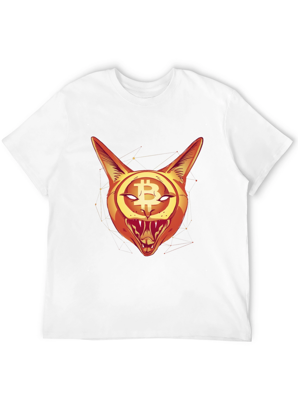 Bitcoin Cat Graphic Tee - Crypto Style