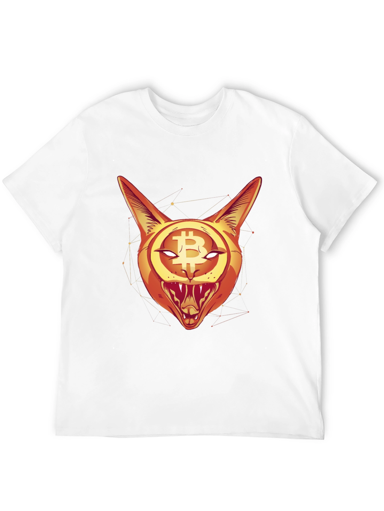 Bitcoin Cat Graphic Tee - Crypto Style