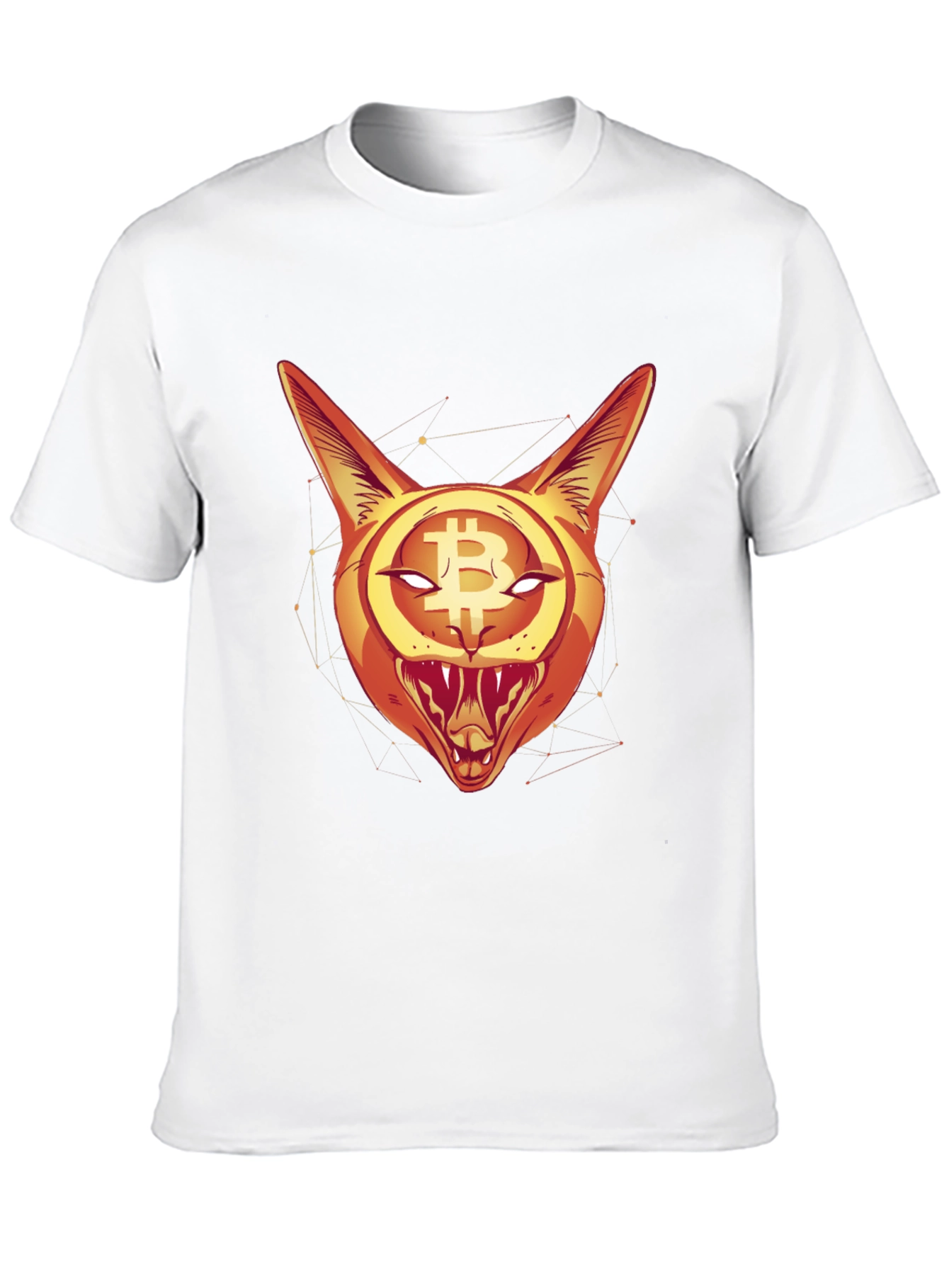 Bitcoin Cat Graphic Tee - Crypto Style