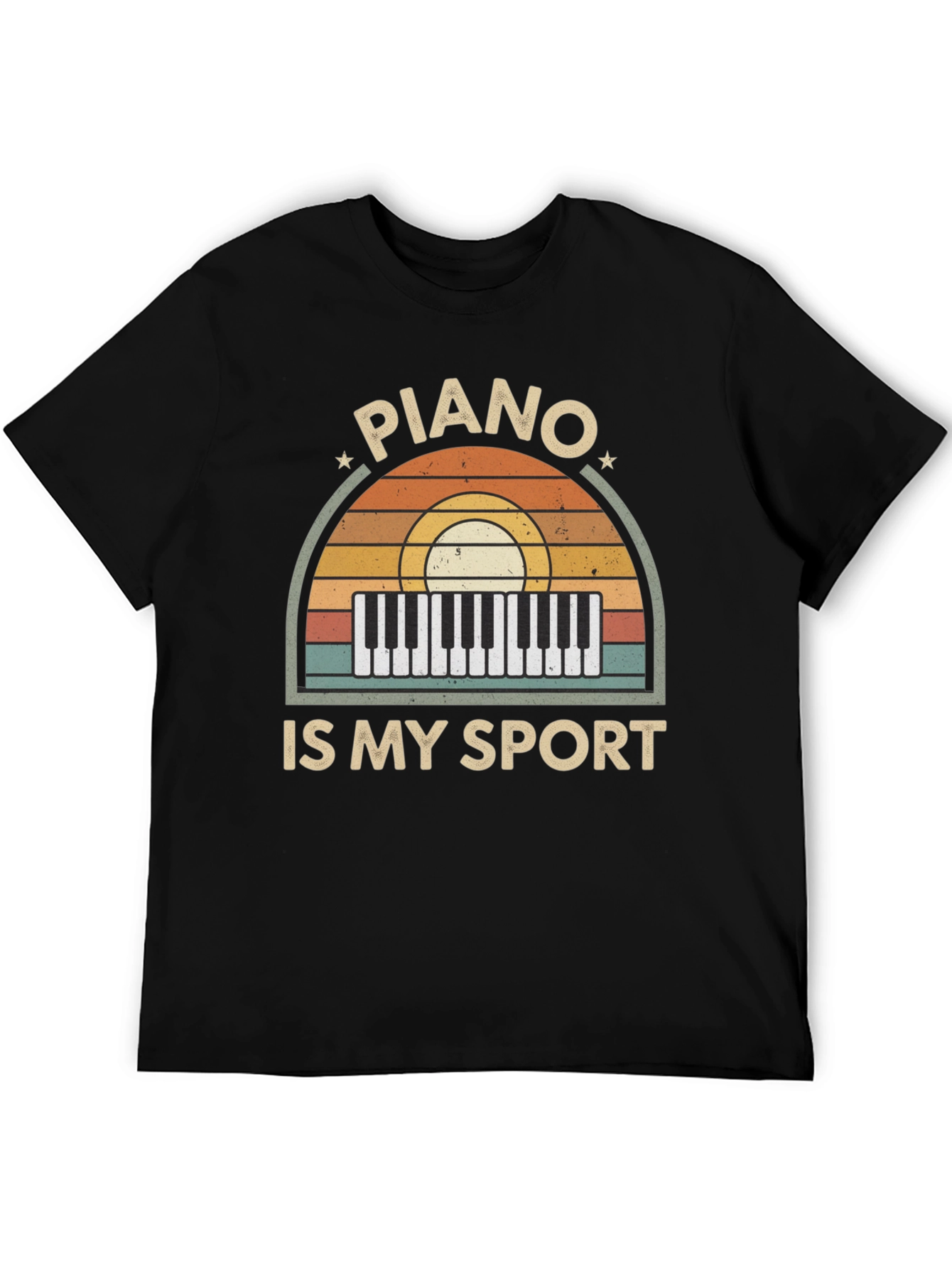 Piano Is My Sport Graphic Tee - Music Lover T-Shirt