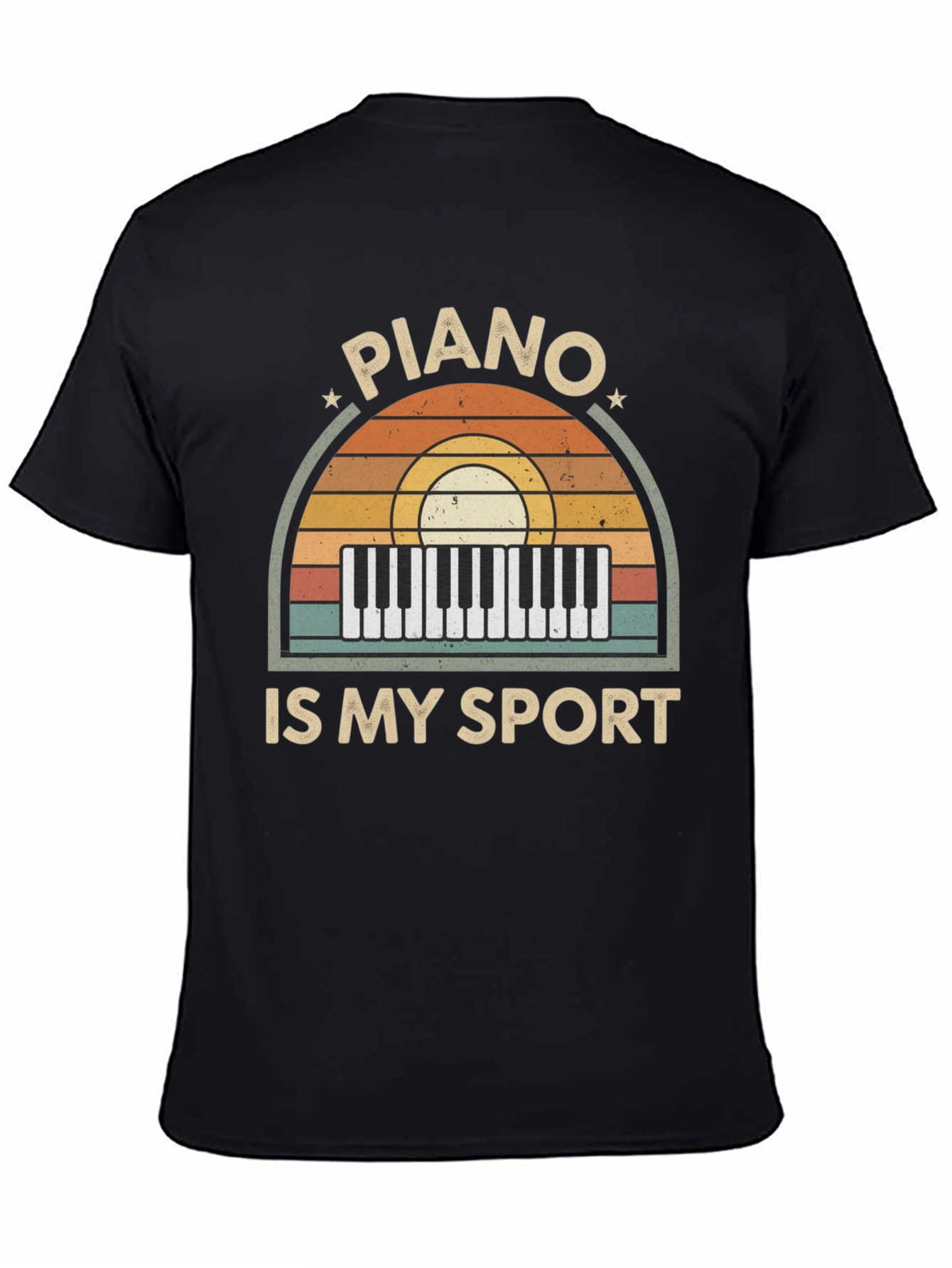 Piano Is My Sport Graphic Tee - Music Lover T-Shirt