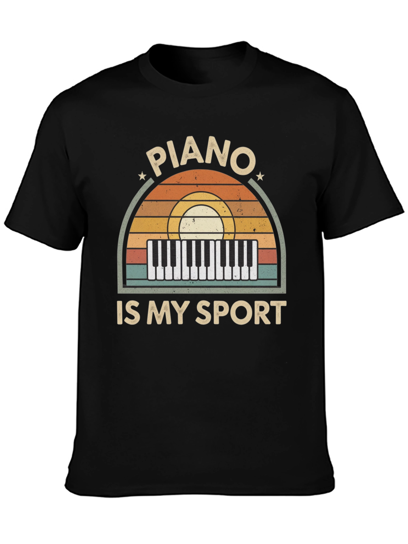 Piano Is My Sport Graphic Tee - Music Lover T-Shirt