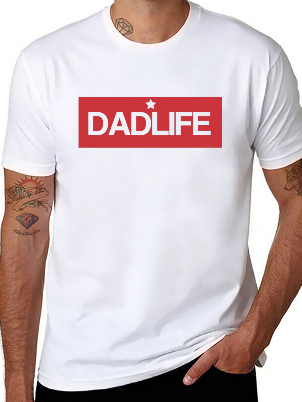 Dad Life Graphic Tee - Black Casual Comfort