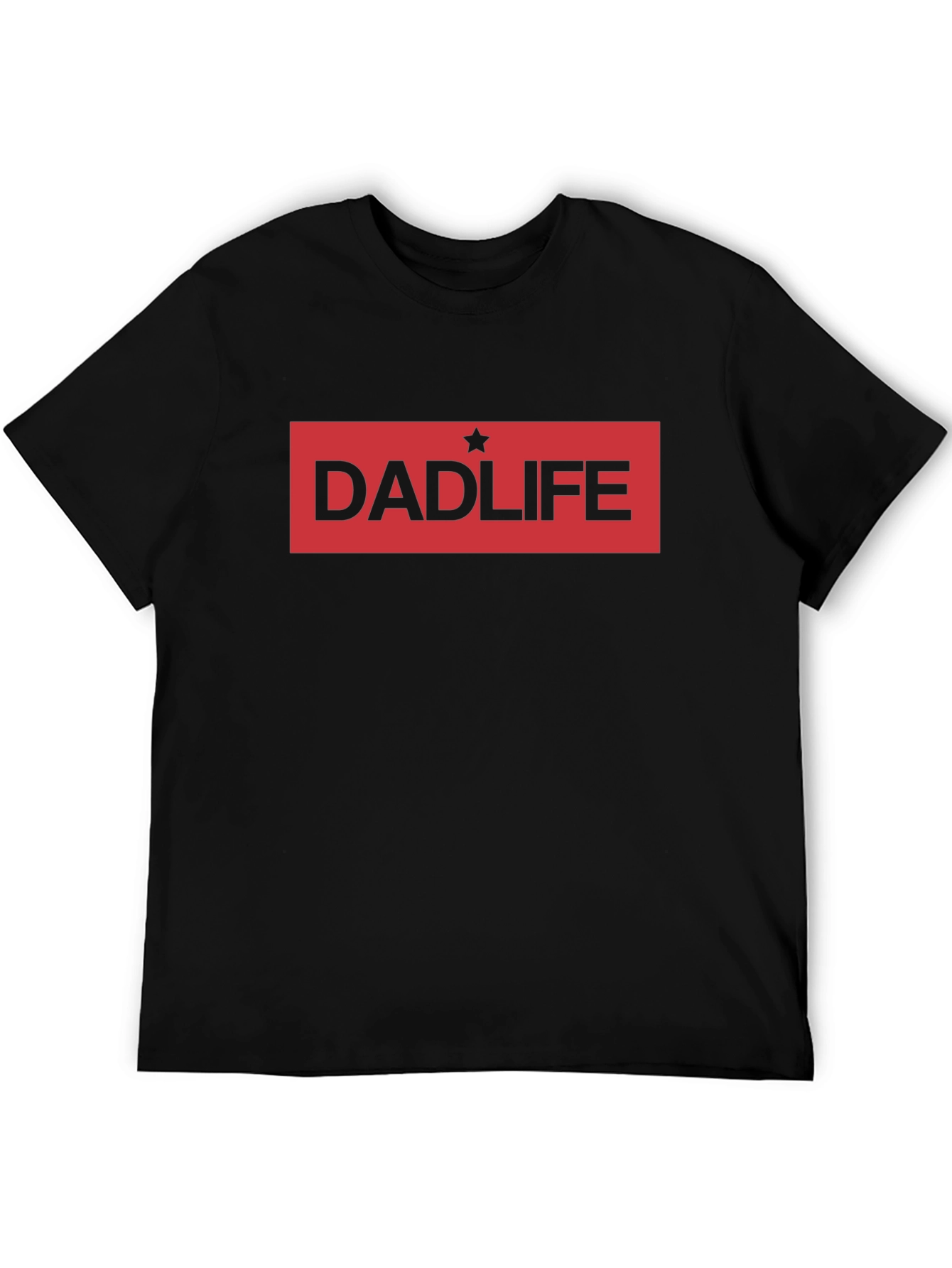 Dad Life Graphic Tee - Black Casual Comfort