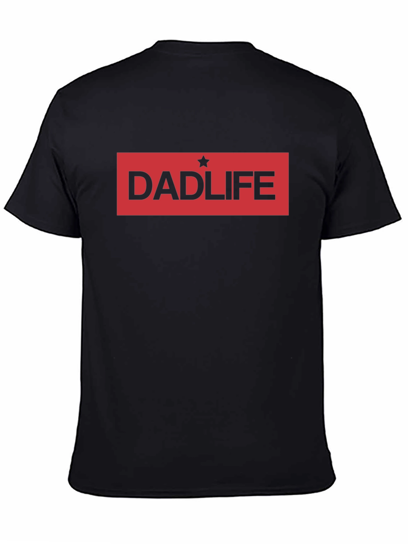 Dad Life Graphic Tee - Black Casual Comfort