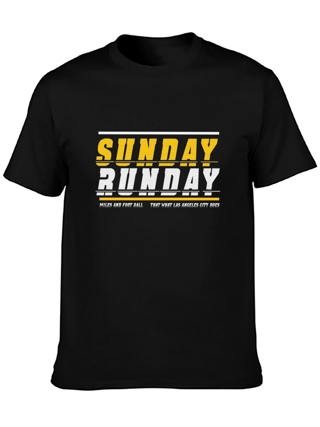 Sunday Funday Graphic Tee - Black Cotton Blend