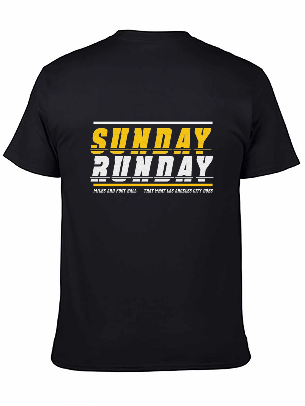 Sunday Funday Graphic Tee - Black Cotton Blend