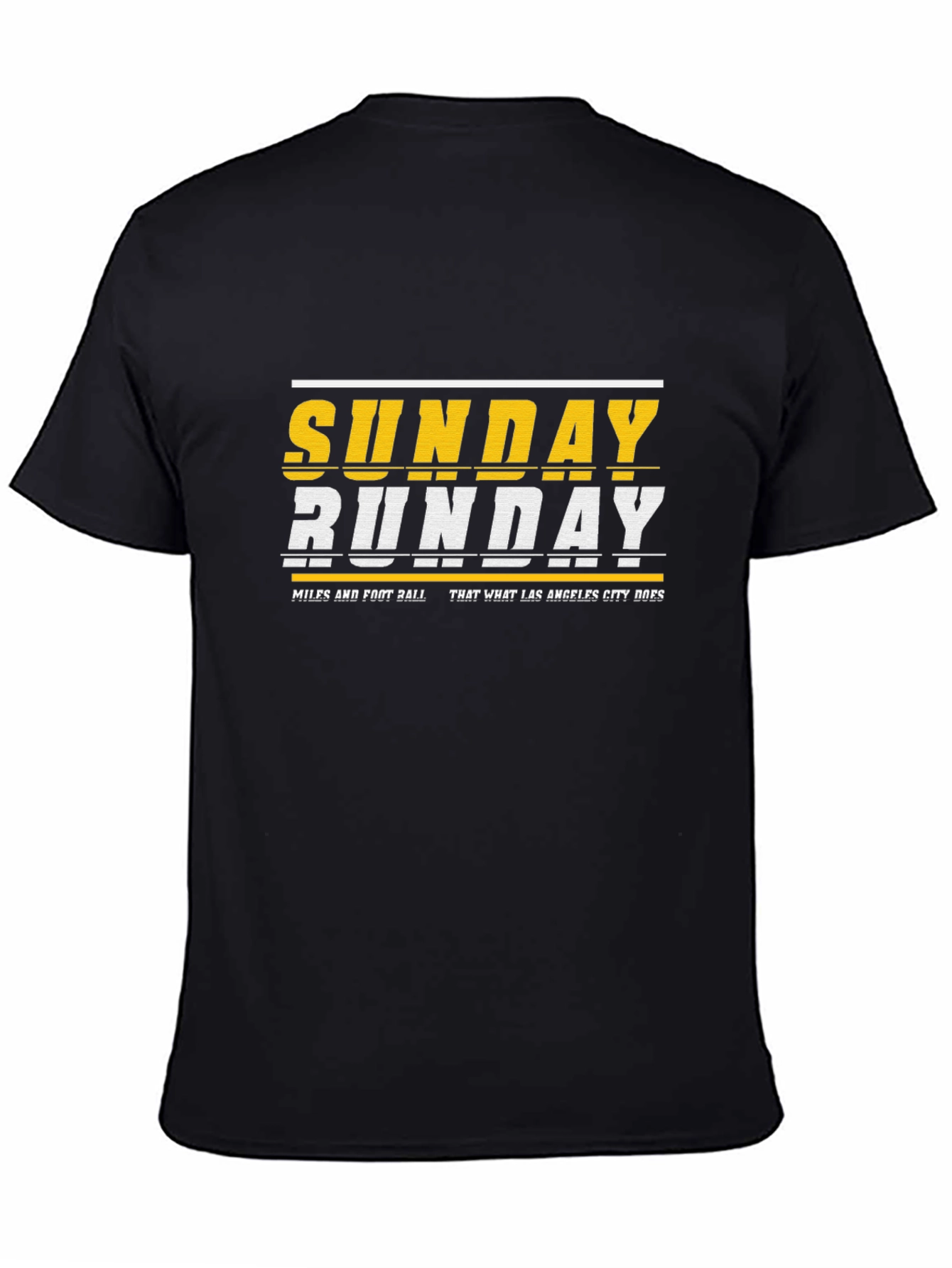 Sunday Funday Graphic Tee - Black Cotton Blend