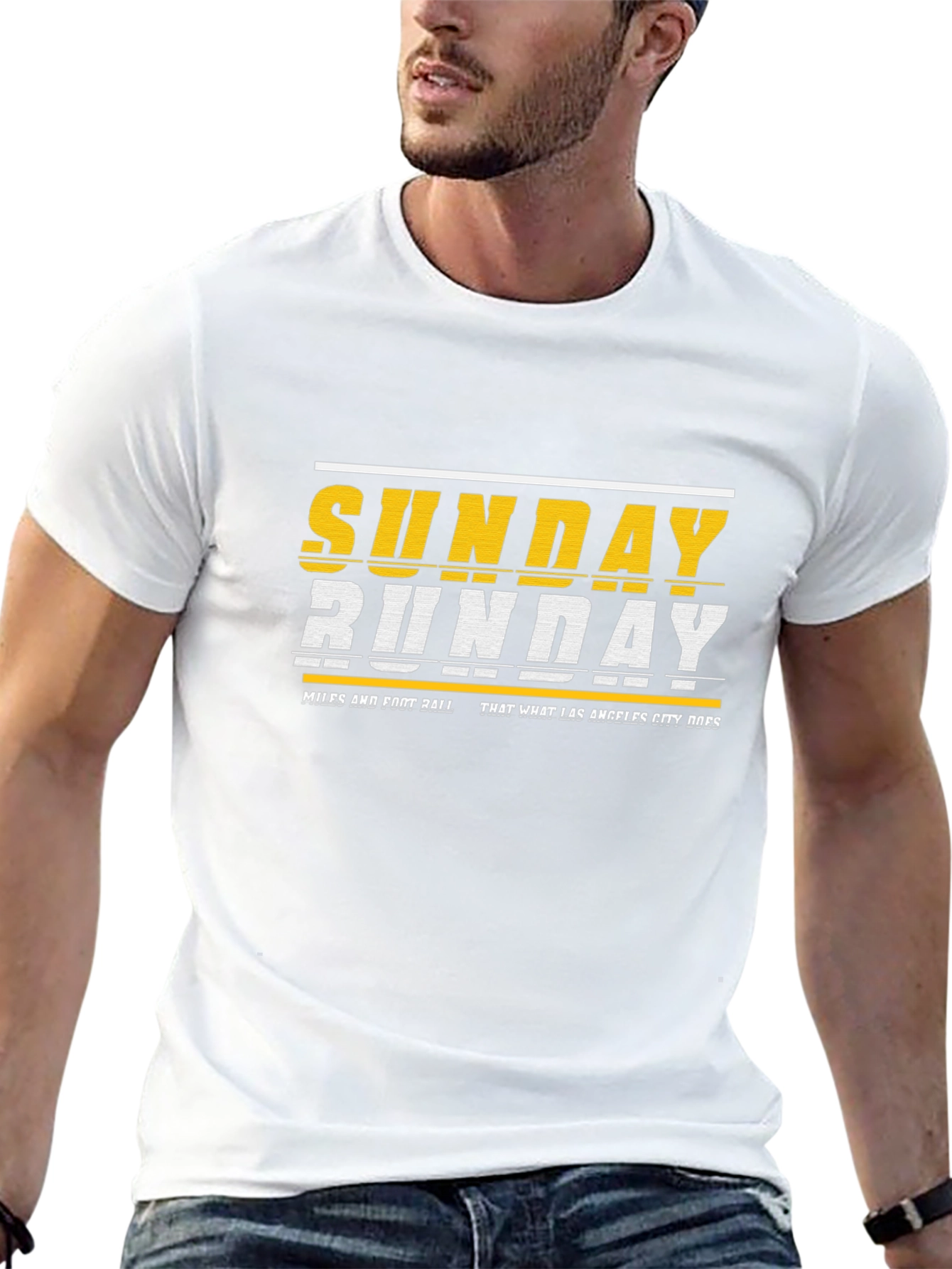 Sunday Funday Graphic Tee - Black Cotton Blend