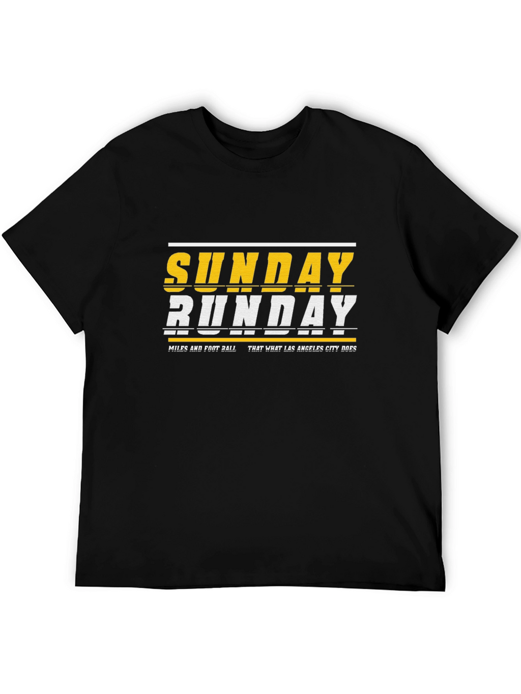 Sunday Funday Graphic Tee - Black Cotton Blend