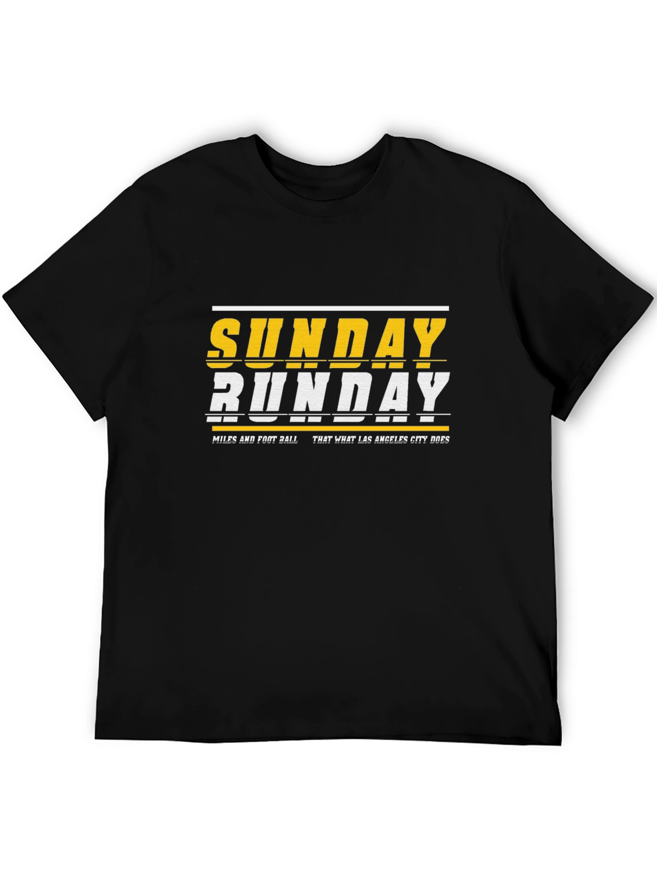 Sunday Funday Graphic Tee - Black Cotton Blend