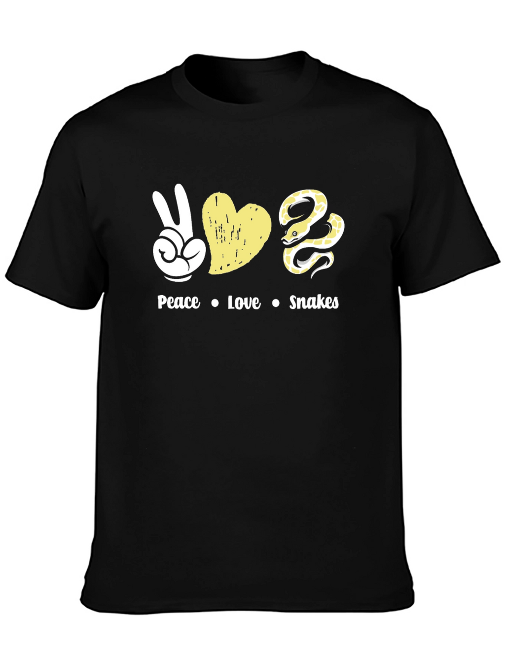Peace Love Snakes T-Shirt - Unique Graphic Tee