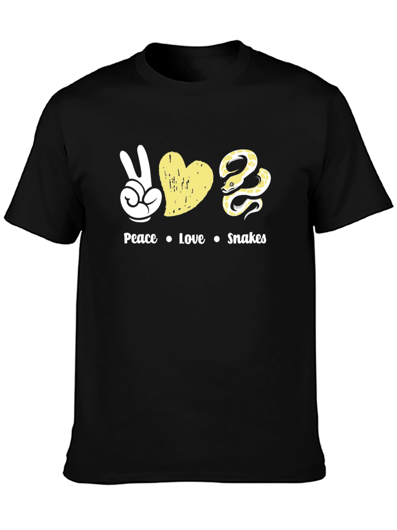 Peace Love Snakes T-Shirt - Unique Graphic Tee