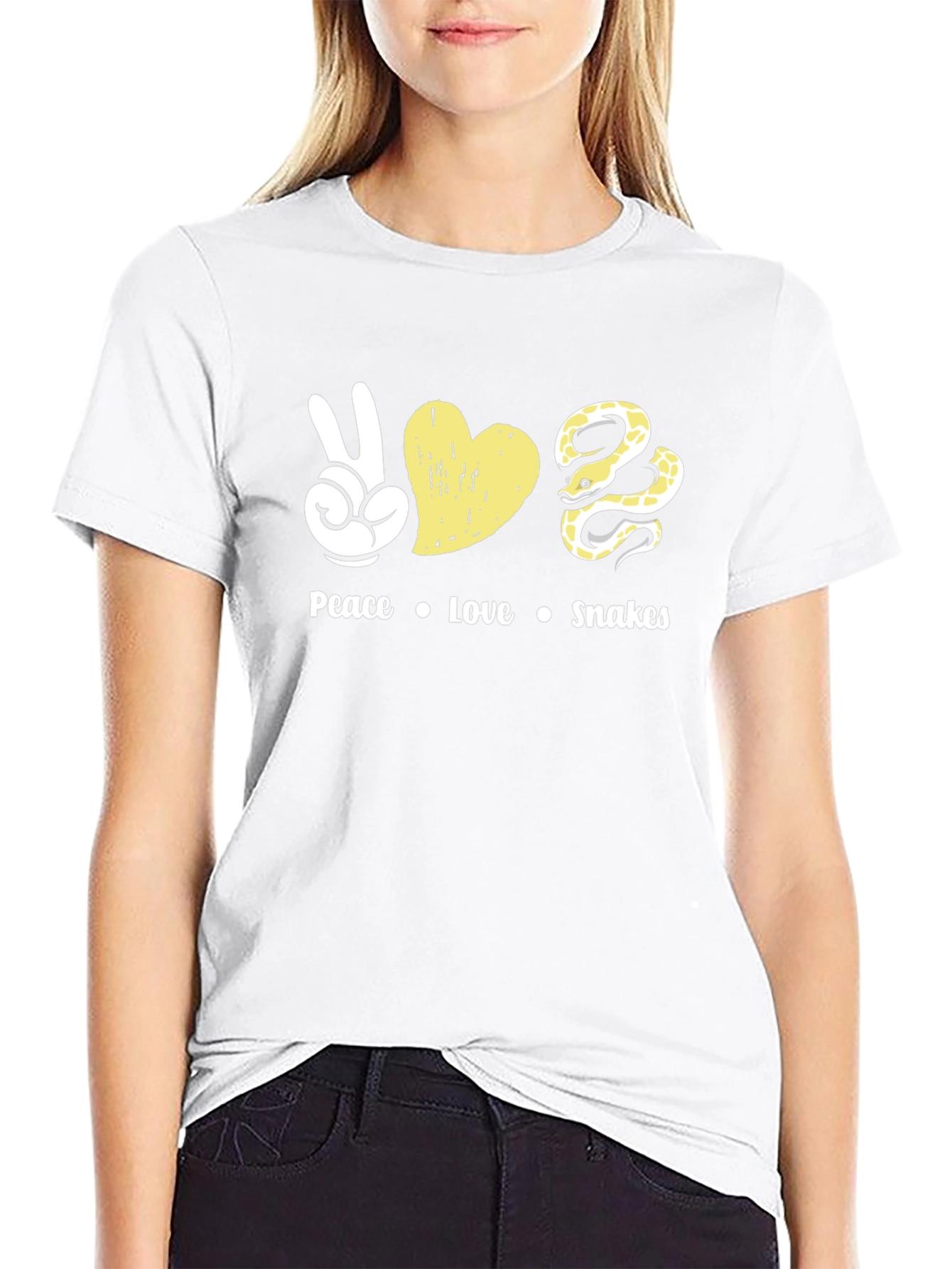 Peace Love Snakes T-Shirt - Unique Graphic Tee