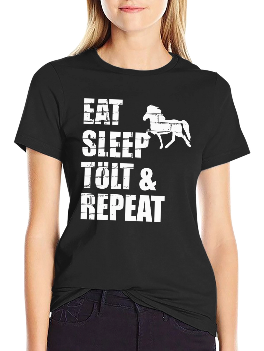 Eat Sleep Tolt & Repeat Black T-Shirt