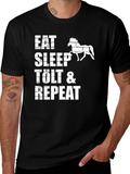 Eat Sleep Tolt & Repeat Black T-Shirt