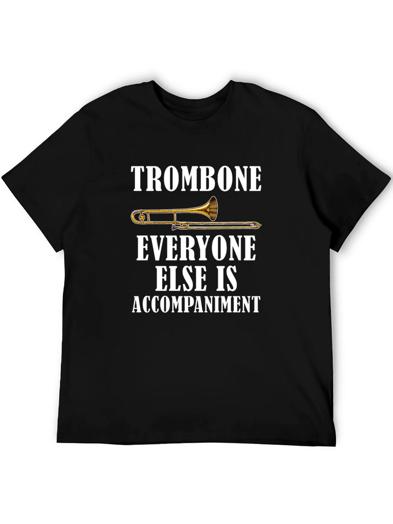 Trombone Player Graphic Tee - Music Lover Shirt