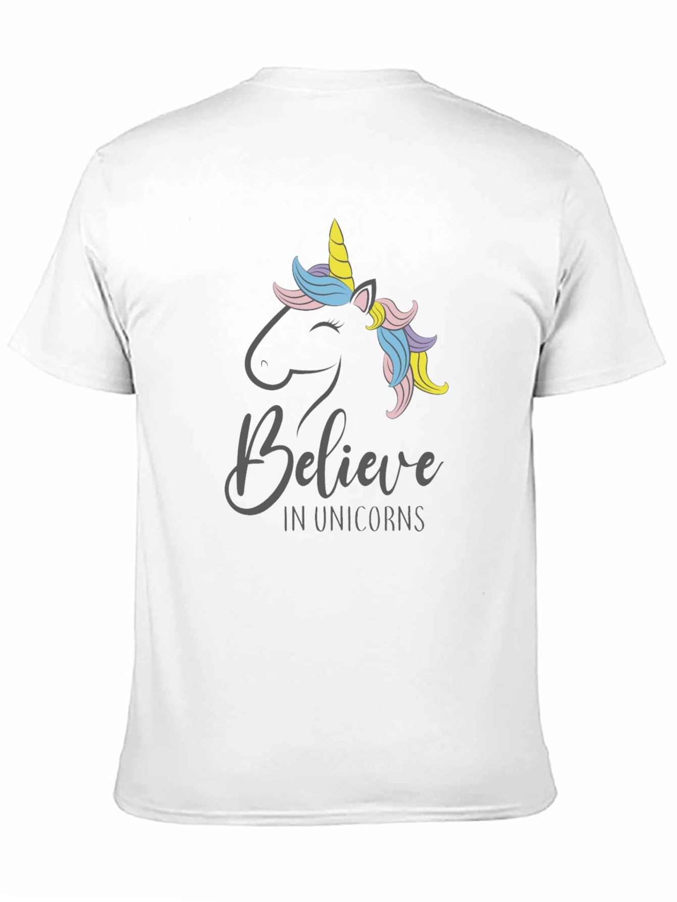 Believe In Unicorns T-Shirt - Black