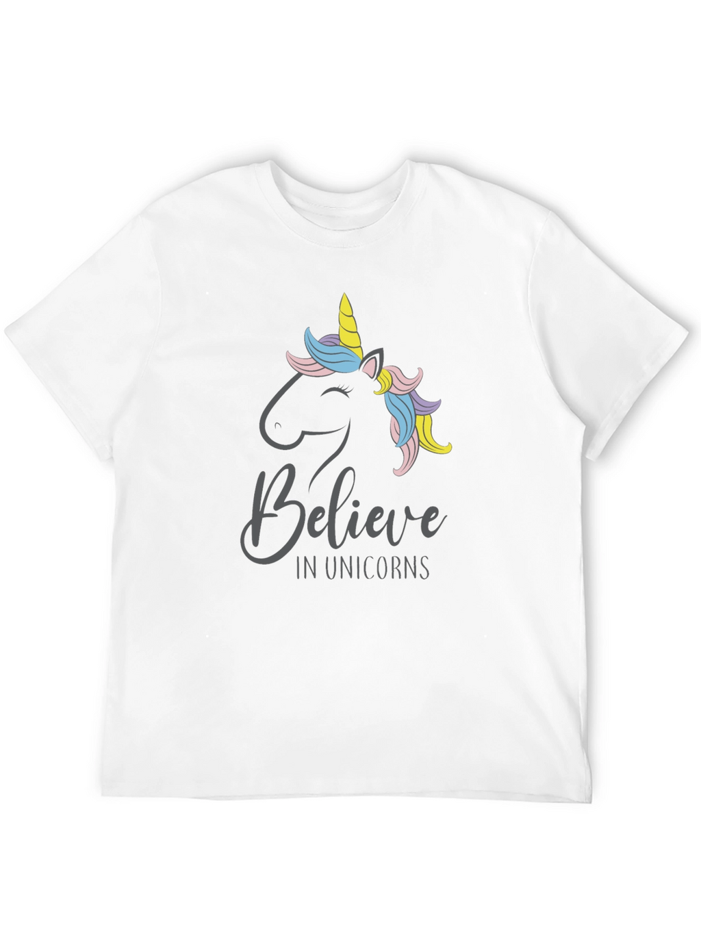 Believe In Unicorns T-Shirt - Black