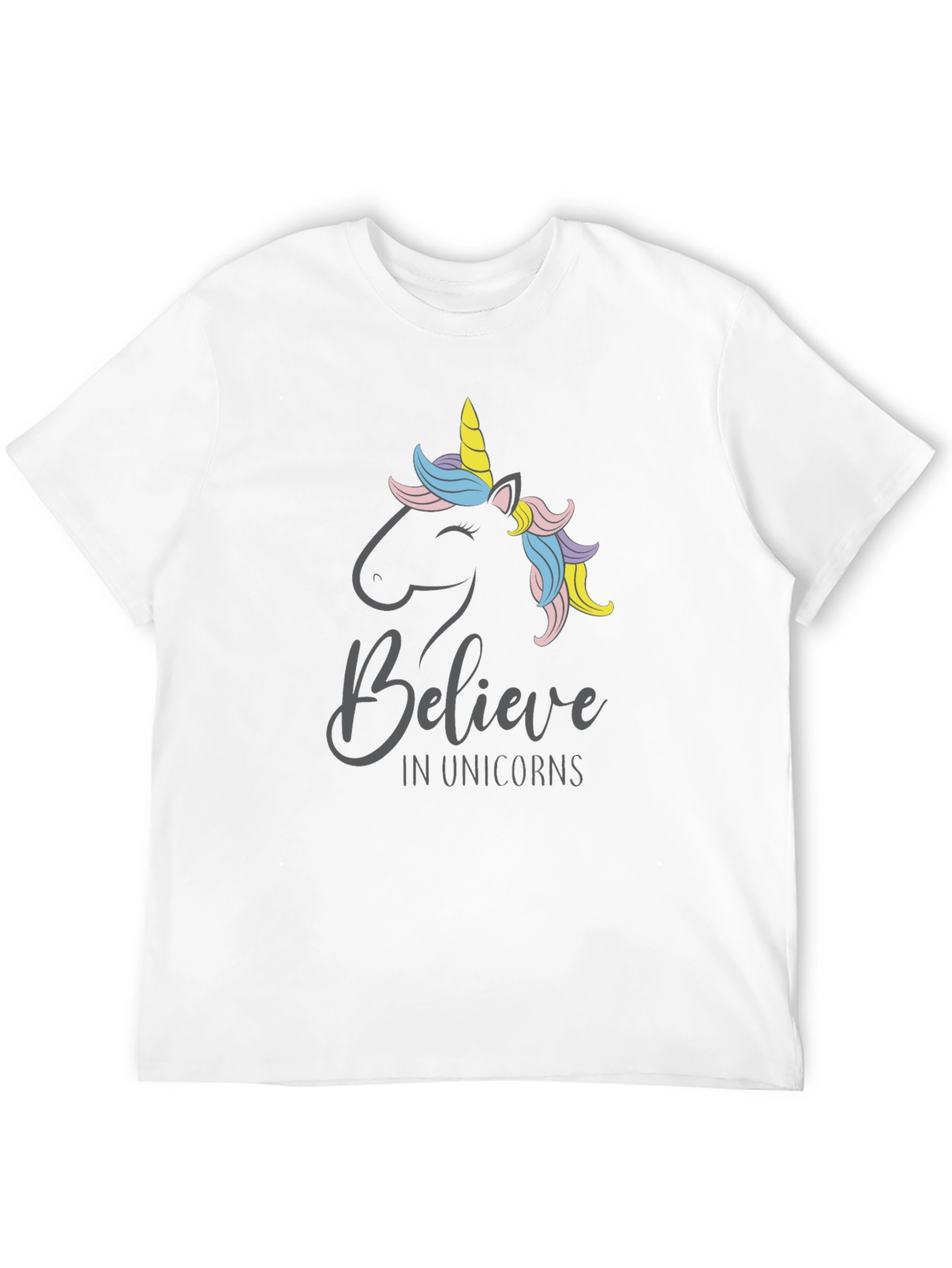 Believe In Unicorns T-Shirt - Black