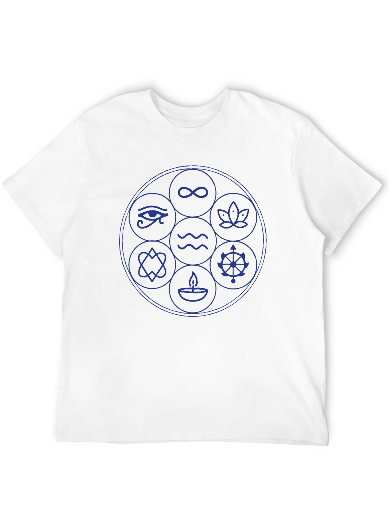 Mystic Symbols Graphic T-Shirt - Black