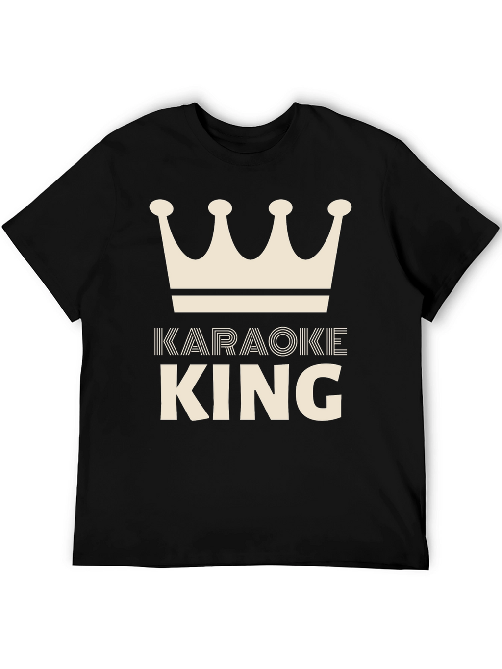 Karaoke King T-Shirt - Crown Graphic Tee