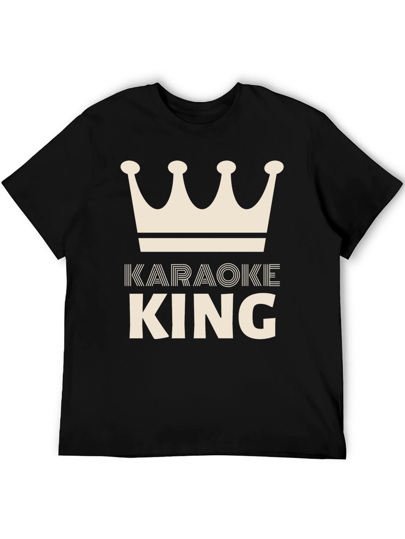 Karaoke King T-Shirt - Crown Graphic Tee