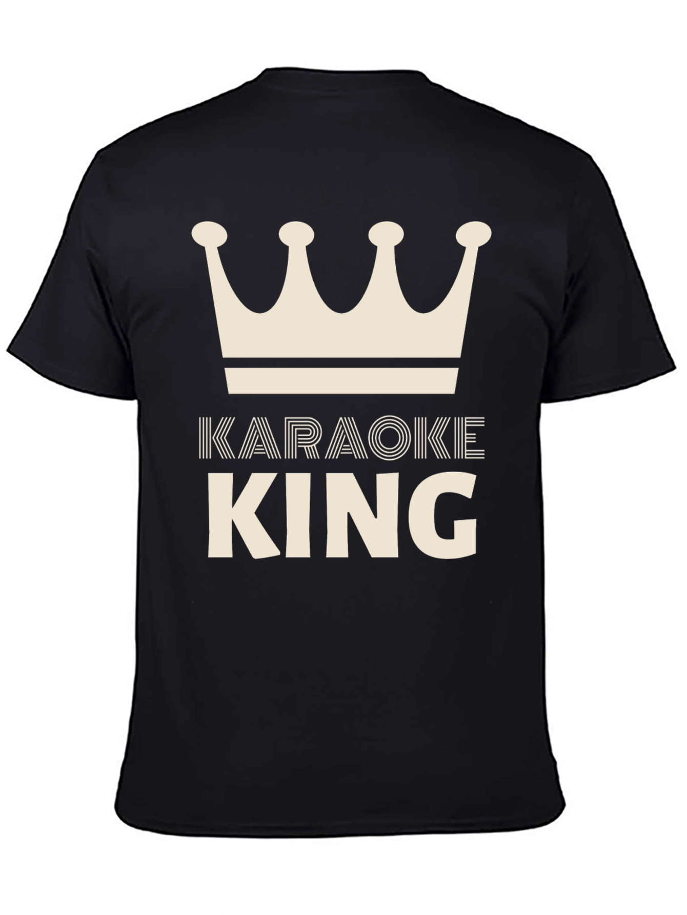 Karaoke King T-Shirt - Crown Graphic Tee