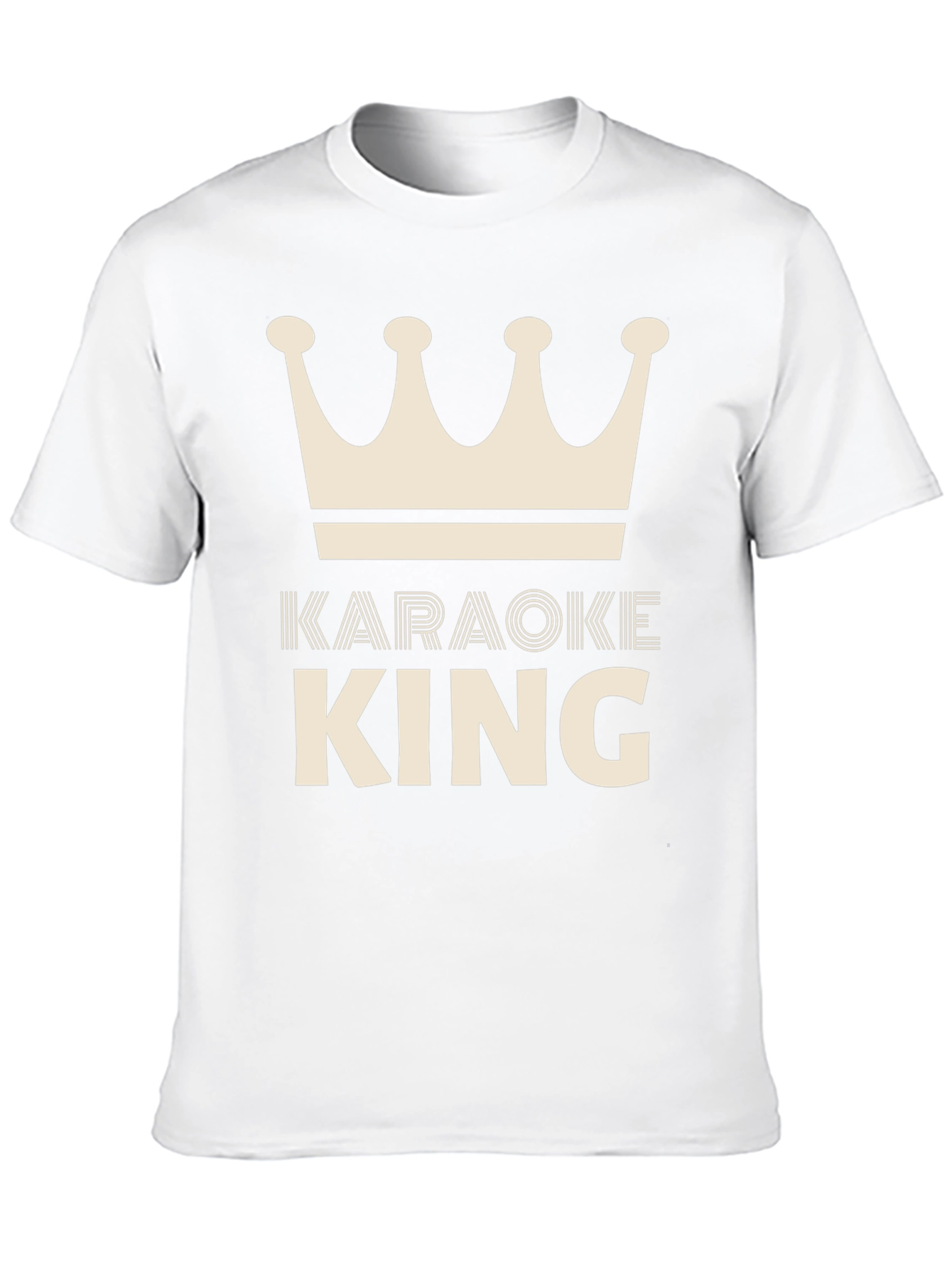 Karaoke King T-Shirt - Crown Graphic Tee
