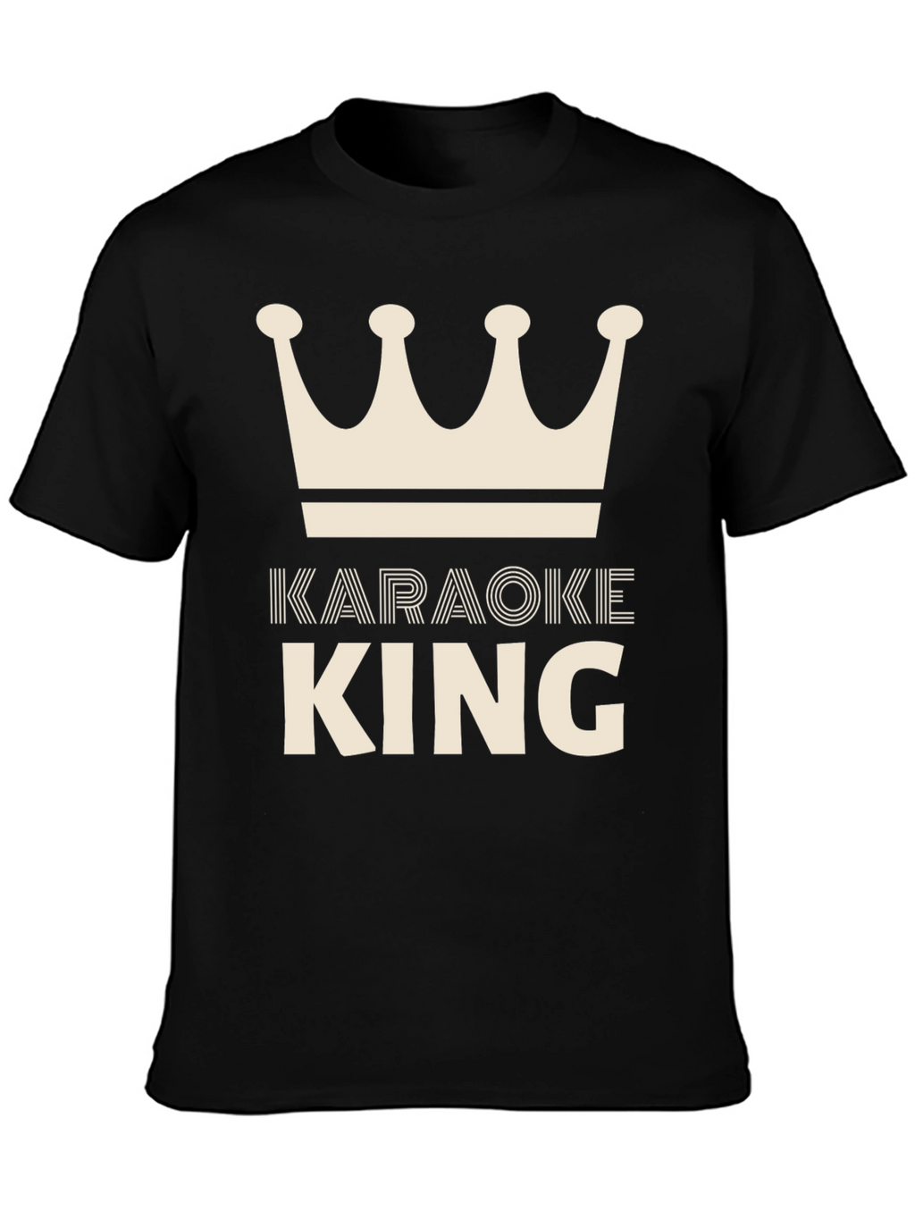 Karaoke King T-Shirt - Crown Graphic Tee