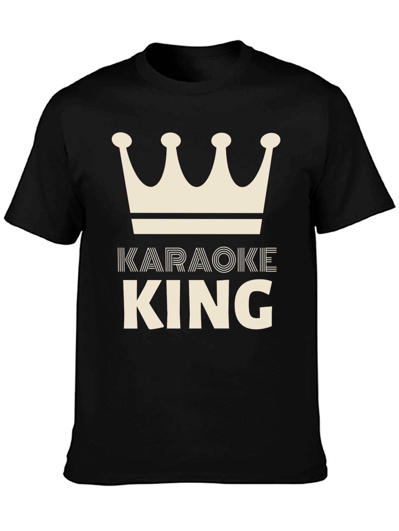 Karaoke King T-Shirt - Crown Graphic Tee