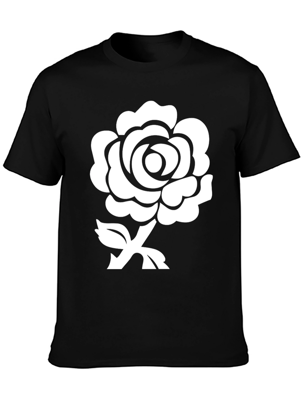Rose Graphic Black T-Shirt