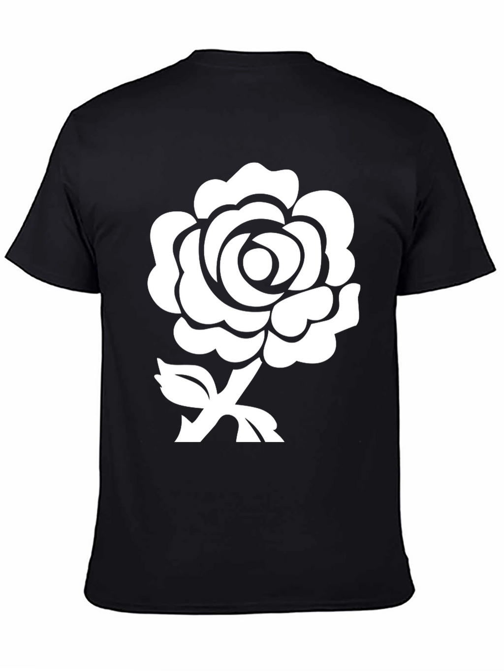 Rose Graphic Black T-Shirt
