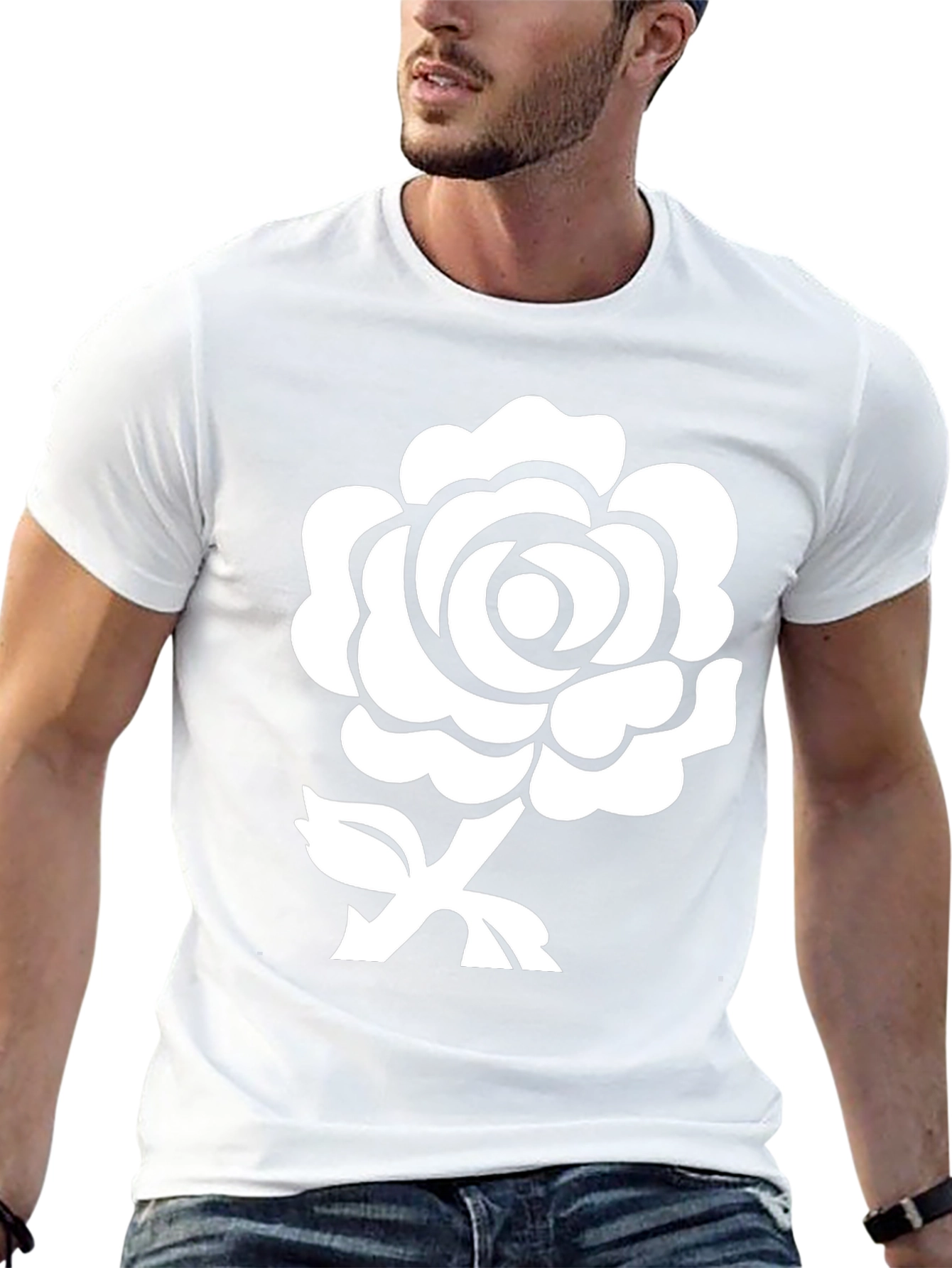 Rose Graphic Black T-Shirt