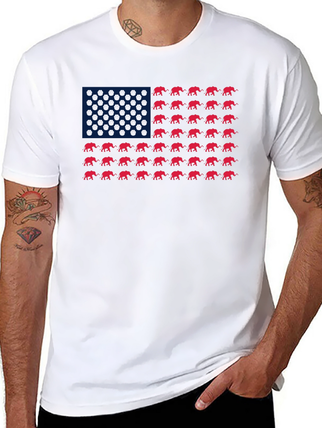 Republican Elephant Flag T-Shirt