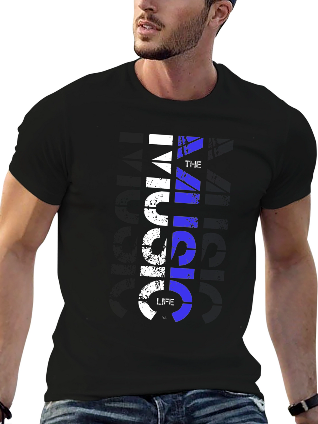 Music is Life Mens Graphic Tee