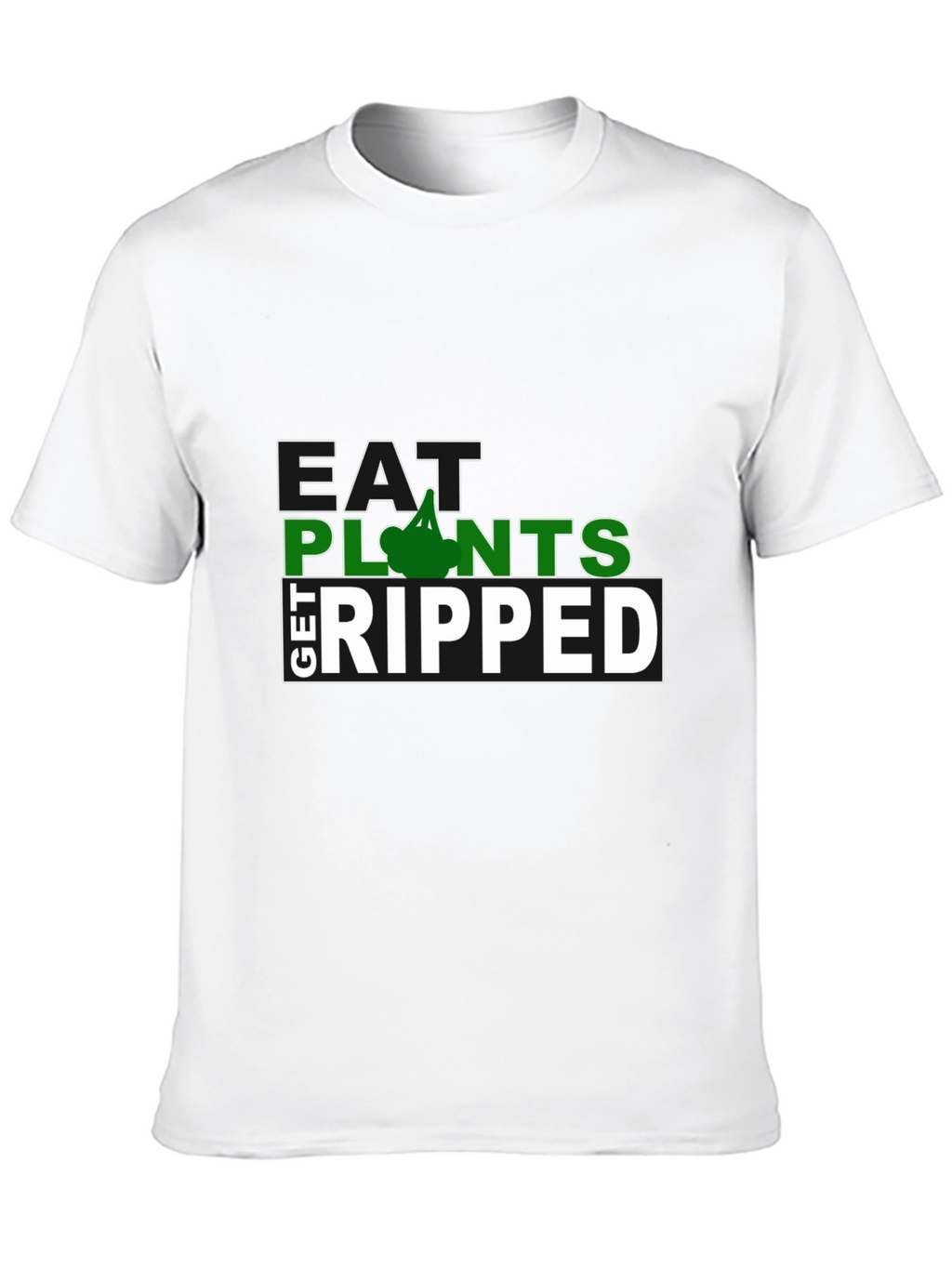 Eat Plants Get Ripped Graphic T-Shirt
