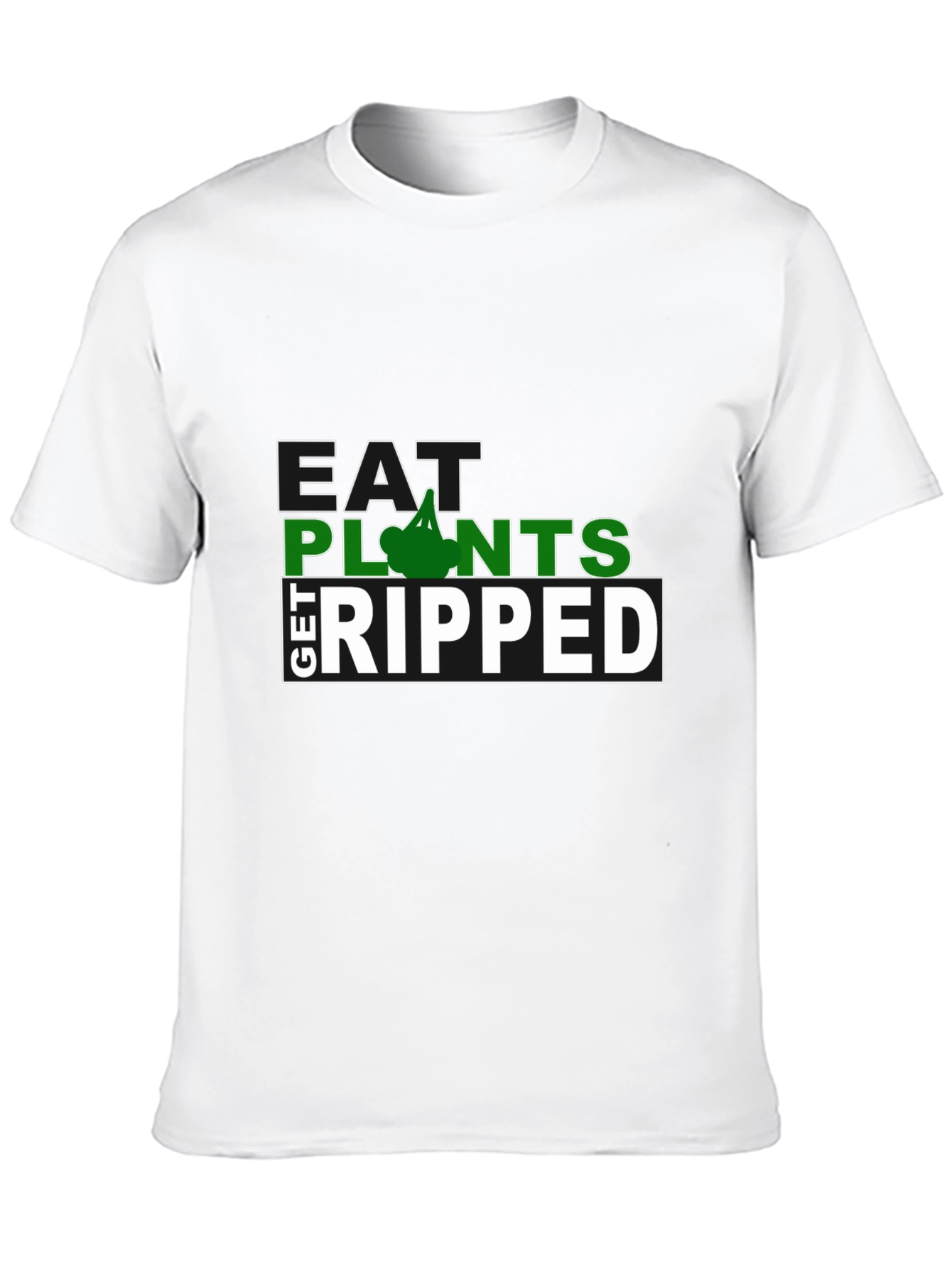 Eat Plants Get Ripped Graphic T-Shirt