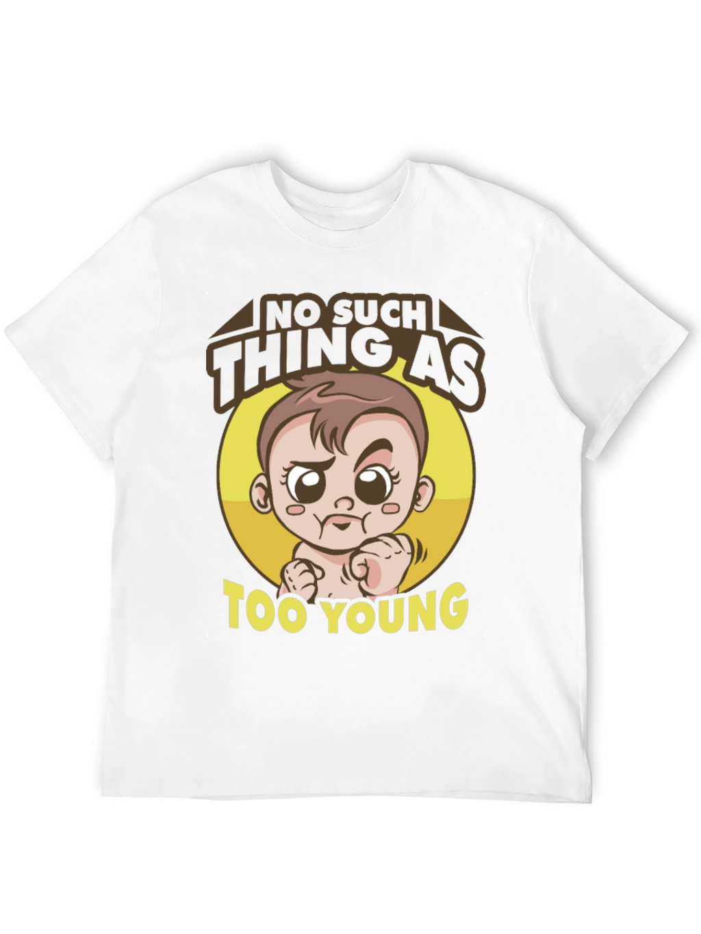 Funny Baby Graphic Tee - Too Young T-Shirt