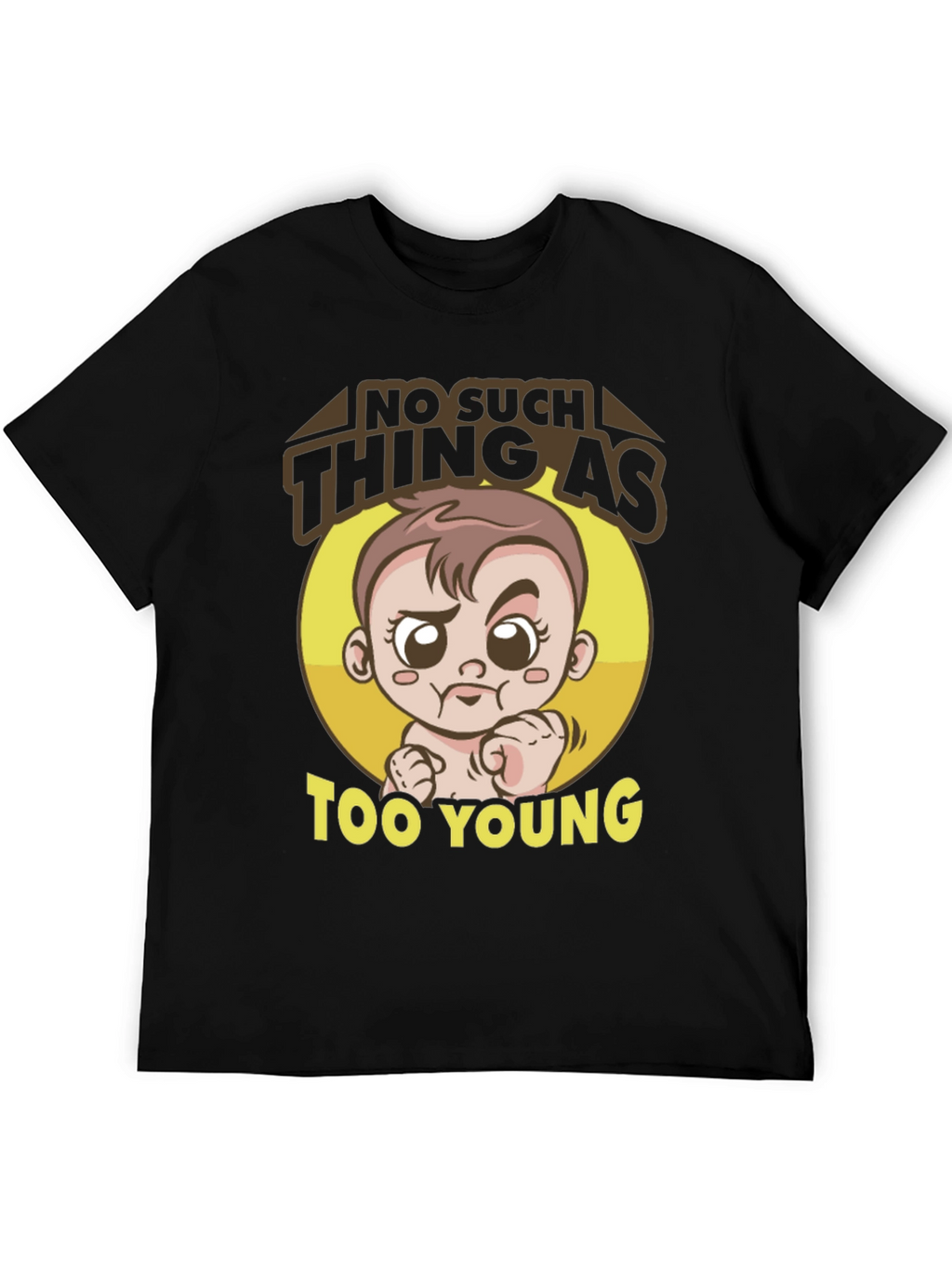 Funny Baby Graphic Tee - Too Young T-Shirt