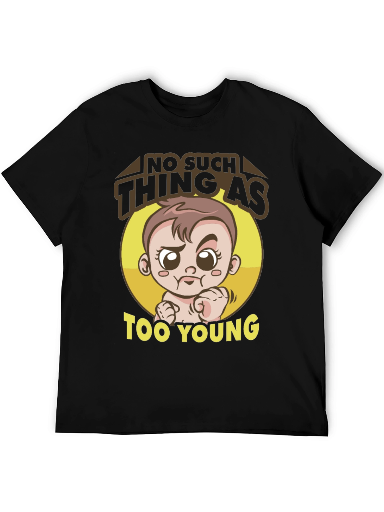 Funny Baby Graphic Tee - Too Young T-Shirt