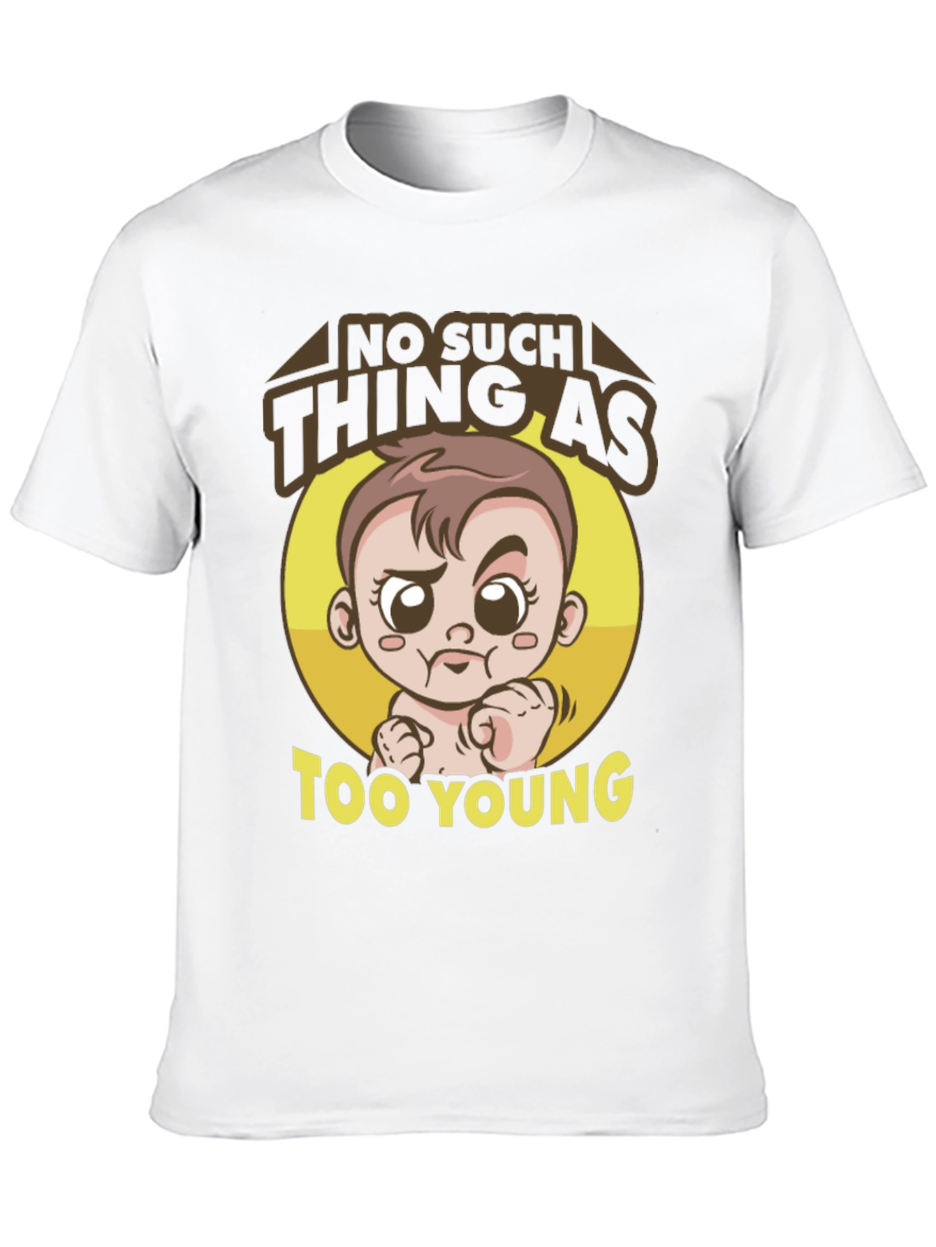 Funny Baby Graphic Tee - Too Young T-Shirt