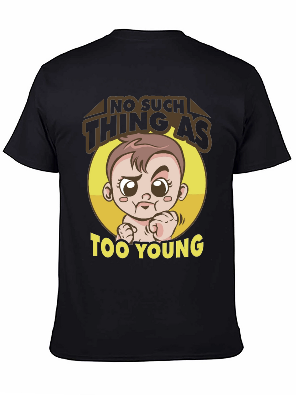 Funny Baby Graphic Tee - Too Young T-Shirt