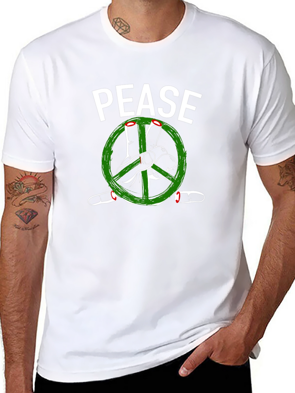 Pease Graphic T-Shirt - Peace Sign Tee