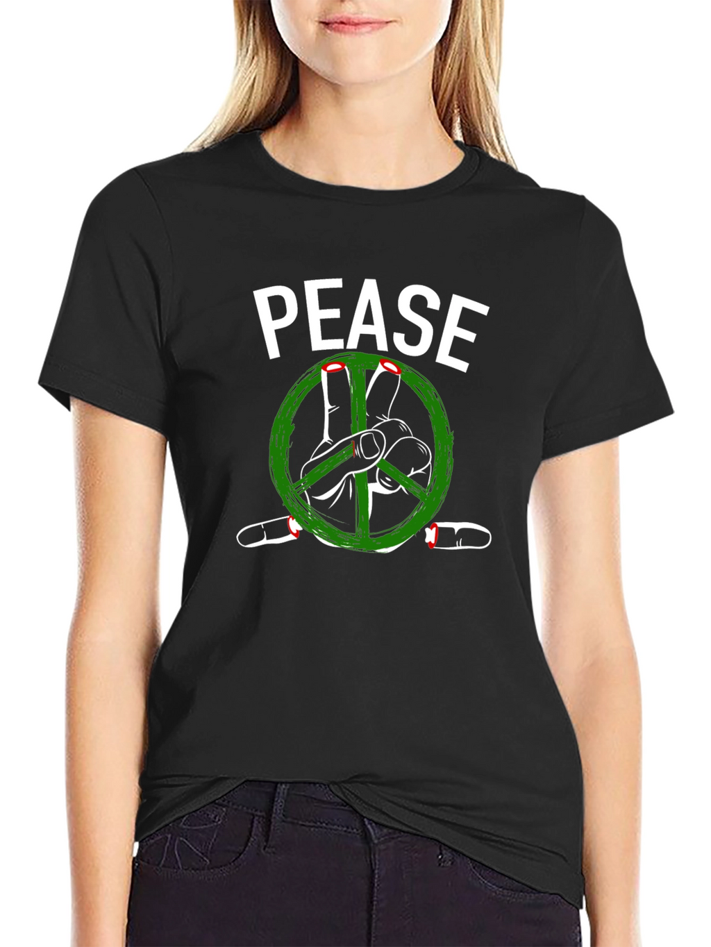 Pease Graphic T-Shirt - Peace Sign Tee