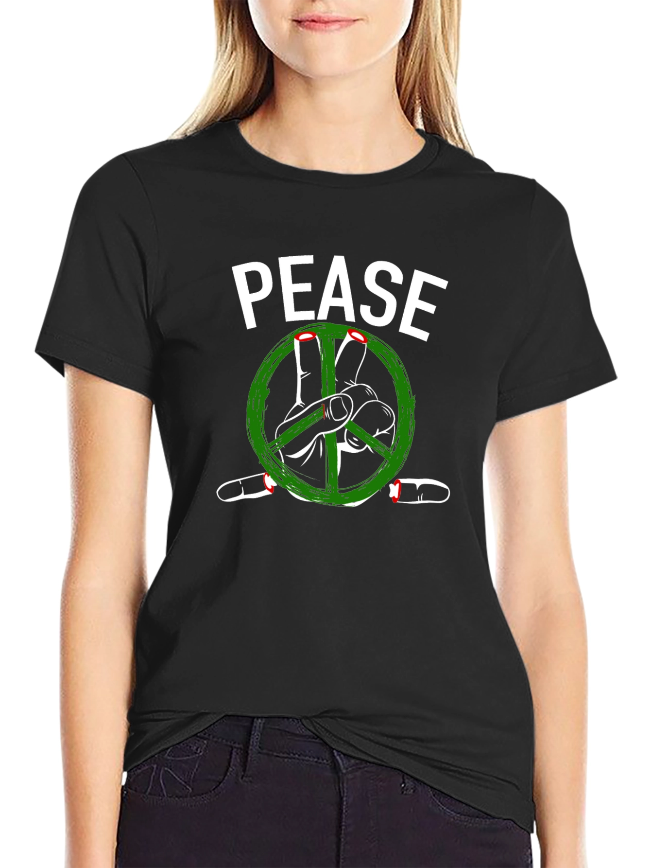 Pease Graphic T-Shirt - Peace Sign Tee